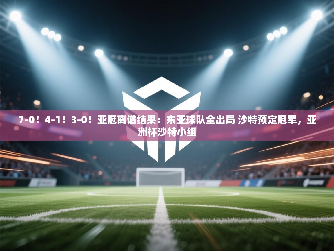 问鼎体育app官方网站入口-7-0!4-1!3-0!亚冠离谱结果:东亚球队全出局 沙特预定冠军,亚洲杯沙特小组 第1张
